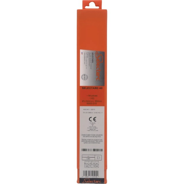 Electrode 40 Rutile Acier Ø 3,2 Boite de 34 référence fournisseur 1930399